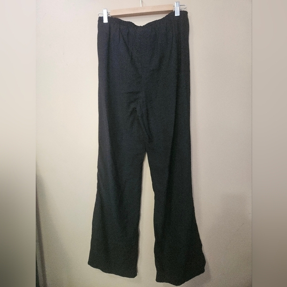 H&M Drawstring Pullon Black Pants Women's Size S - Picture 2 of 4